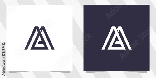 Letter mc cm logo design vector