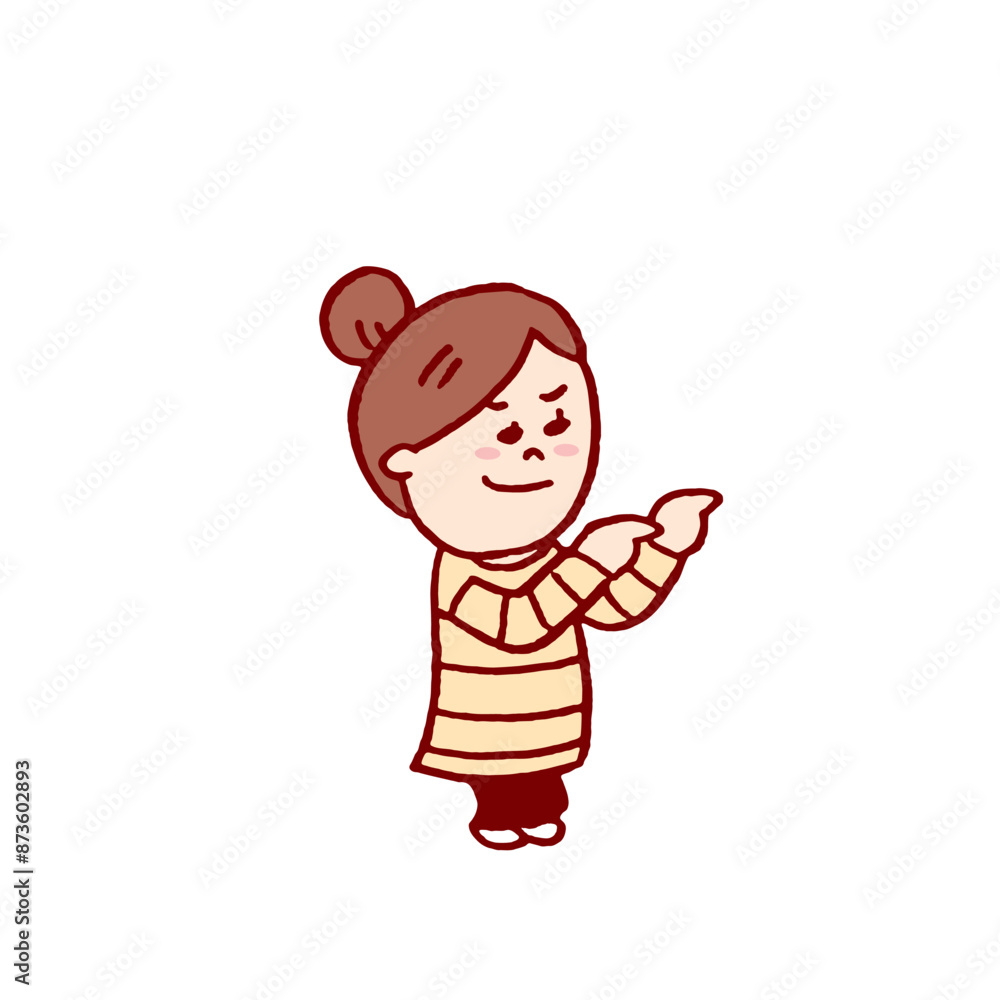 お団子頭のかわいい女子の色々なポーズや仕草 お団子頭のかわいい女子の色々なポーズや仕草