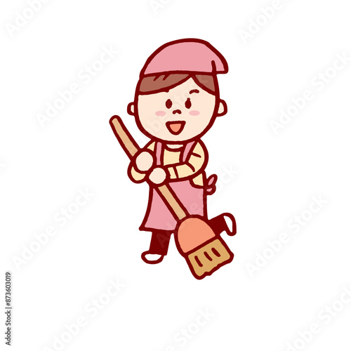 お団子頭のかわいい女子の色々なポーズや仕草