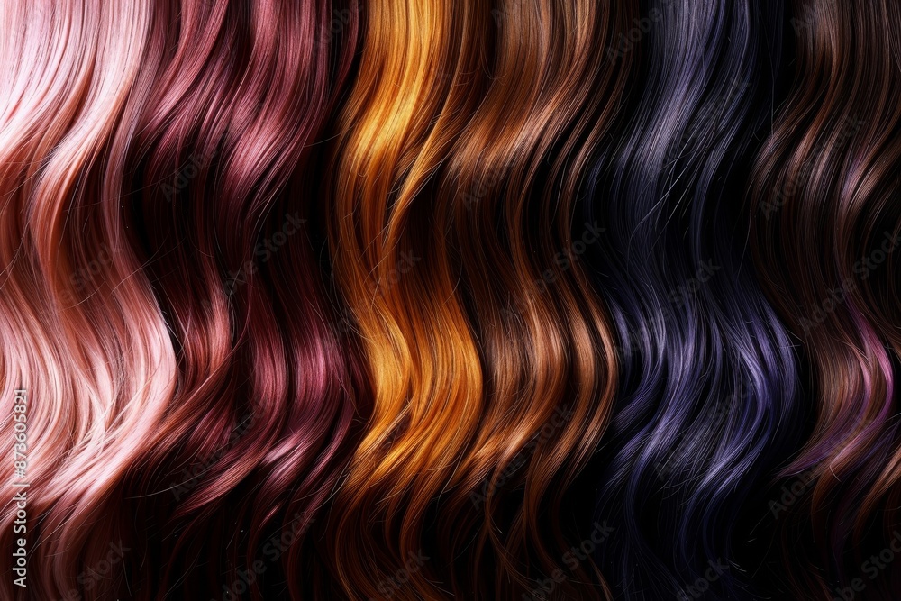Shiny, natural hair extensions in various colors Shiny, natural hair extensions in various colors