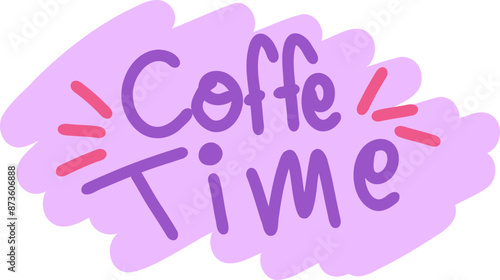 Coffee Time Word Doodle
