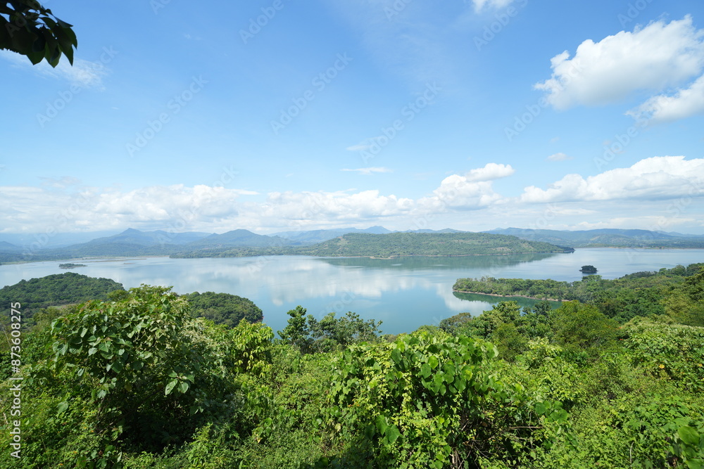 Panorama of Bollangi Hill with its beautiful lake and hills Panorama of Bollangi Hill with its beautiful lake and hills