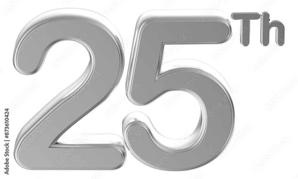 Anniversary Silver Number 25 Anniversary Silver Number 25
