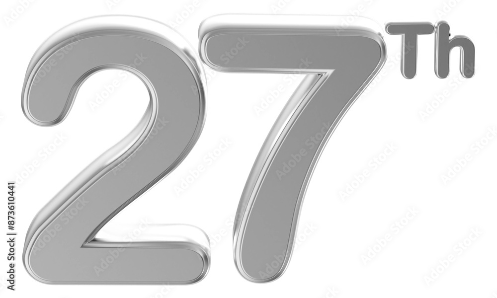 Anniversary Silver Number 27 Anniversary Silver Number 27