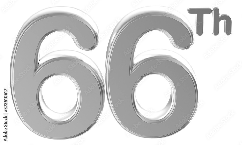 Anniversary Silver Number 66 Anniversary Silver Number 66