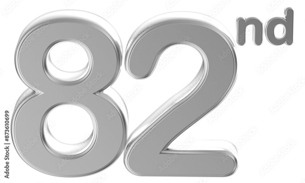 Anniversary Silver Number 82 Anniversary Silver Number 82
