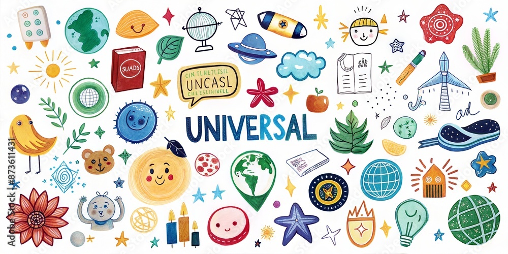 set of universal icons. vector illustration for your design set of universal icons. vector illustration for your design