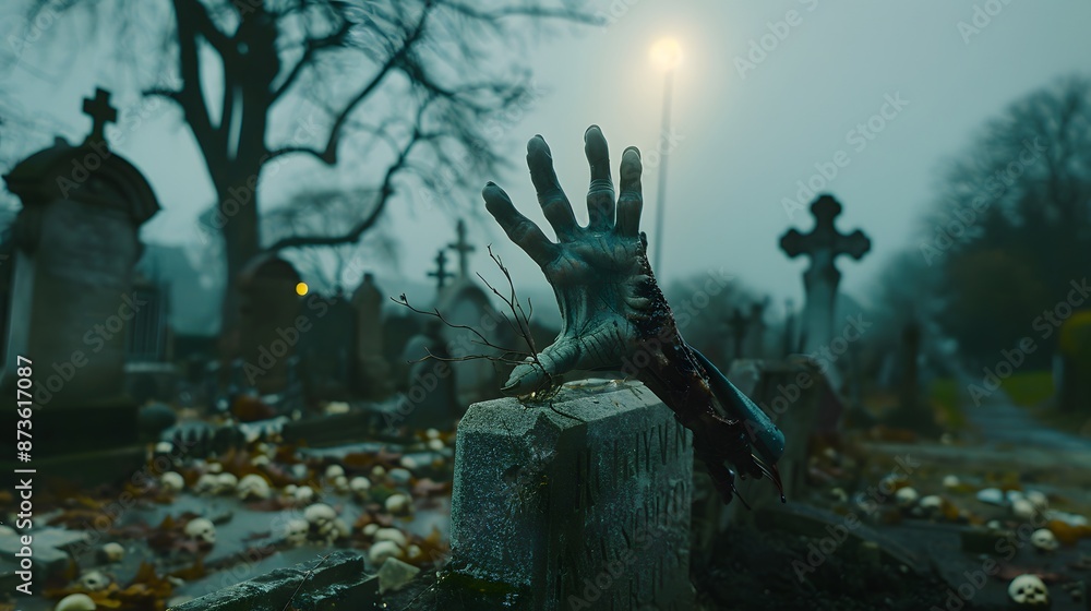 monster hand on grave monster hand on grave
