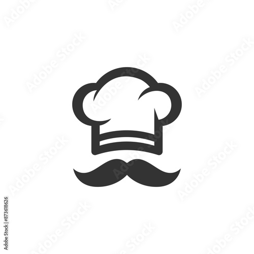 chef hat logo and icon vector design template