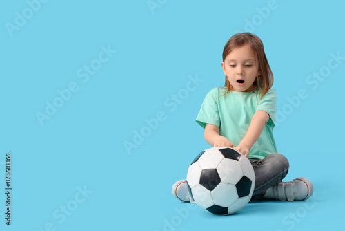 Shocked little girl with so...