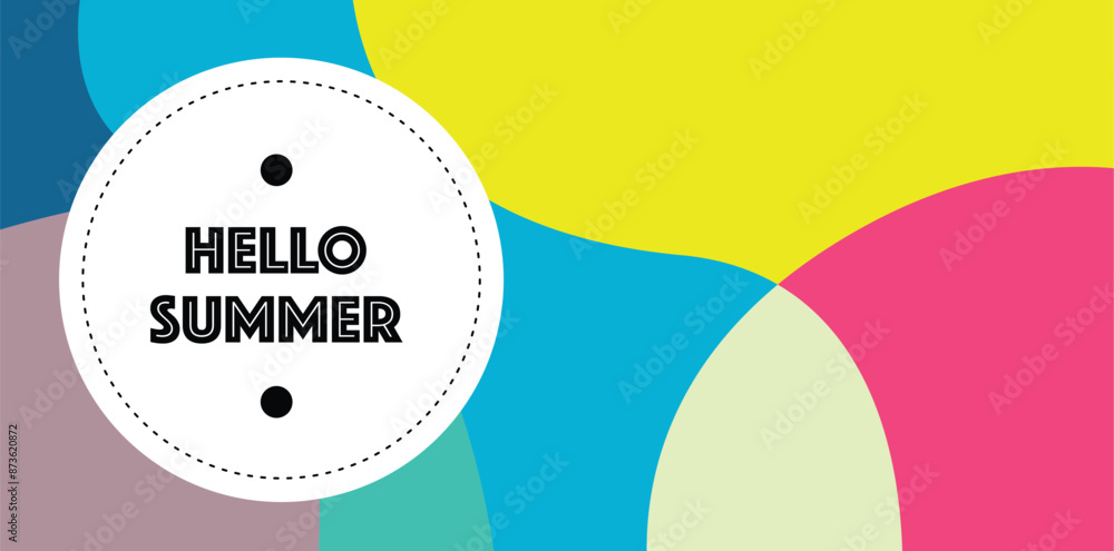 Fotografie Vector Colorful liquid and fluid background for summer collection
