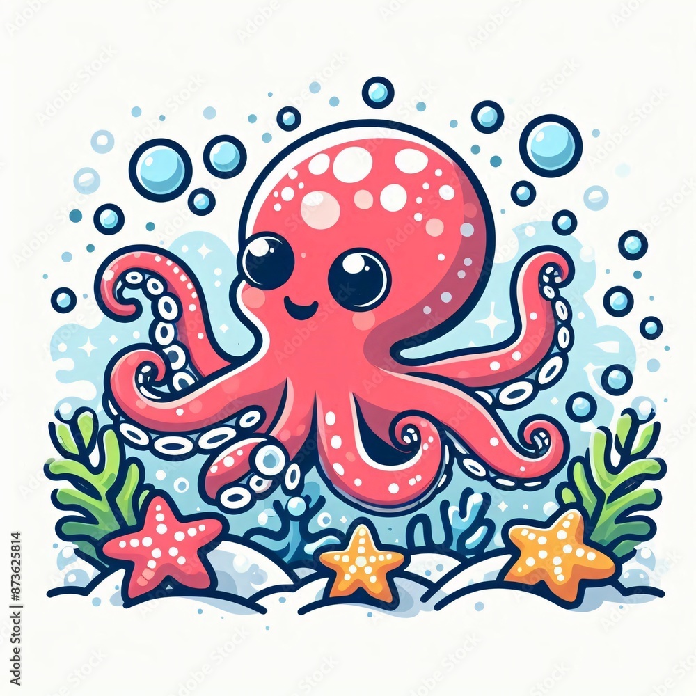 Cartoon Octopus Cartoon Octopus