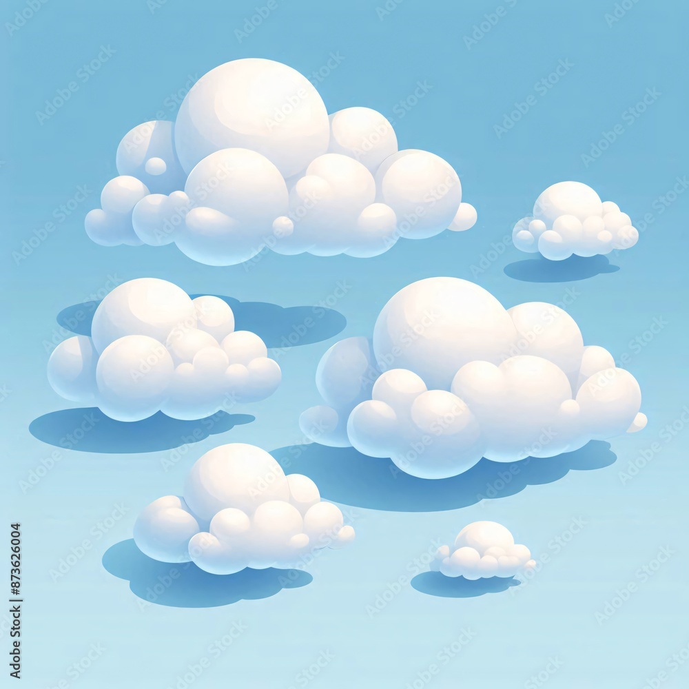 White Clouds on Blue Sky White Clouds on Blue Sky