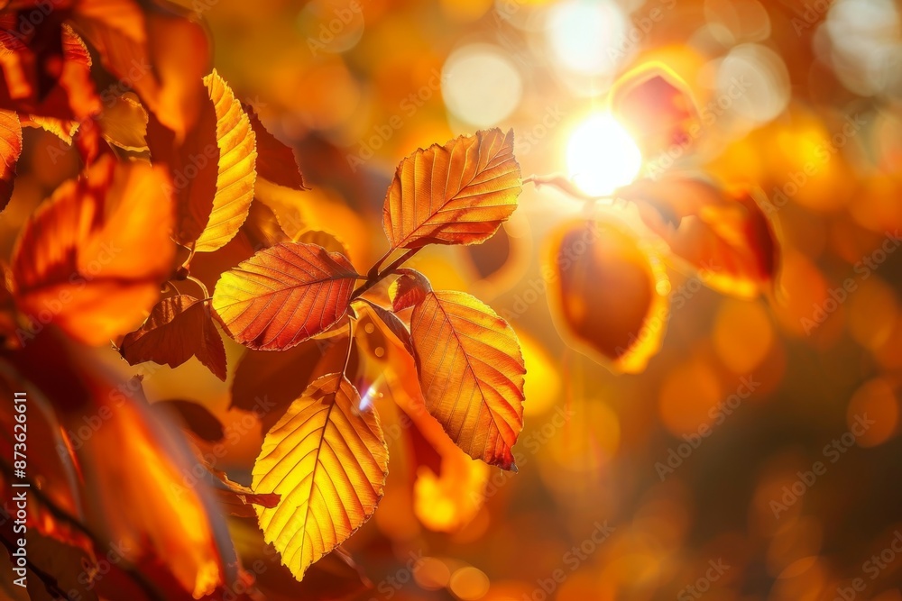 Autumn Leaves Glowing in the Sun Autumn Leaves Glowing in the Sun
