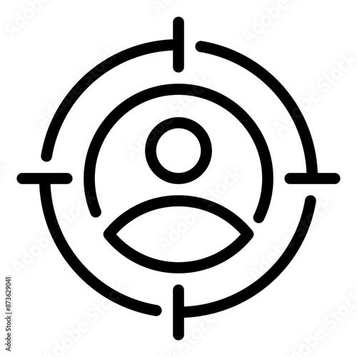 target audience icon illustration