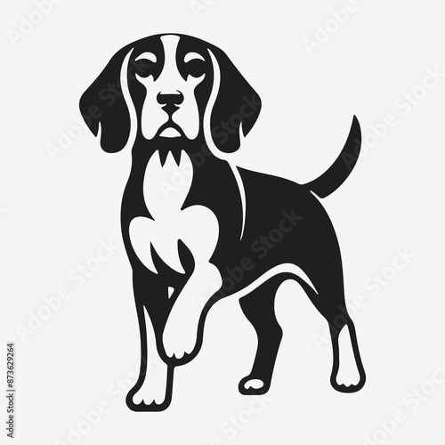 Timeless Beagle Silhouette Logo: Elegant, Iconic, and Memorable