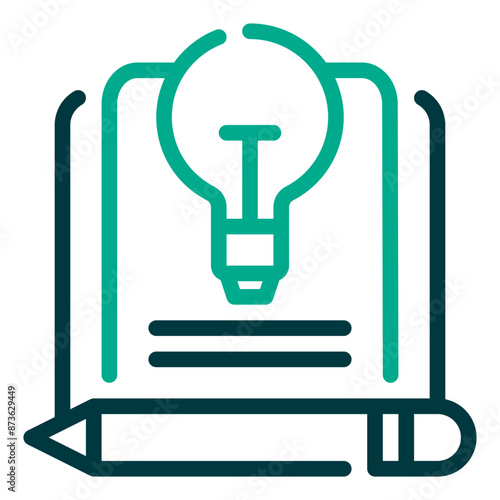 content ideas icon illustration