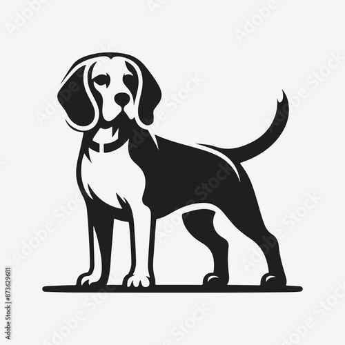 Timeless Beagle Silhouette Logo: Elegant, Iconic, and Memorable