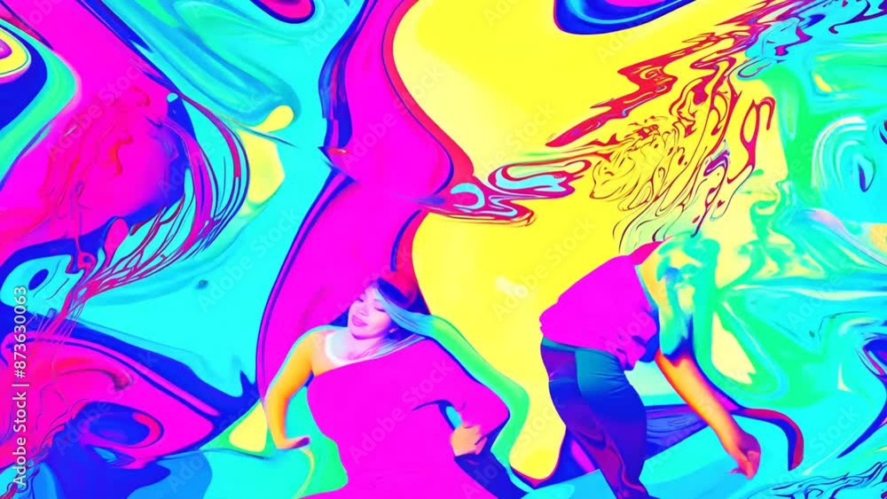 Colorful Dance Art Generative AI Colorful Dance Art Generative AI