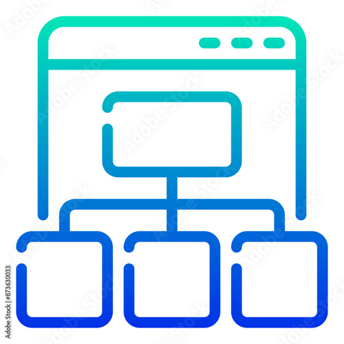 site map icon illustration