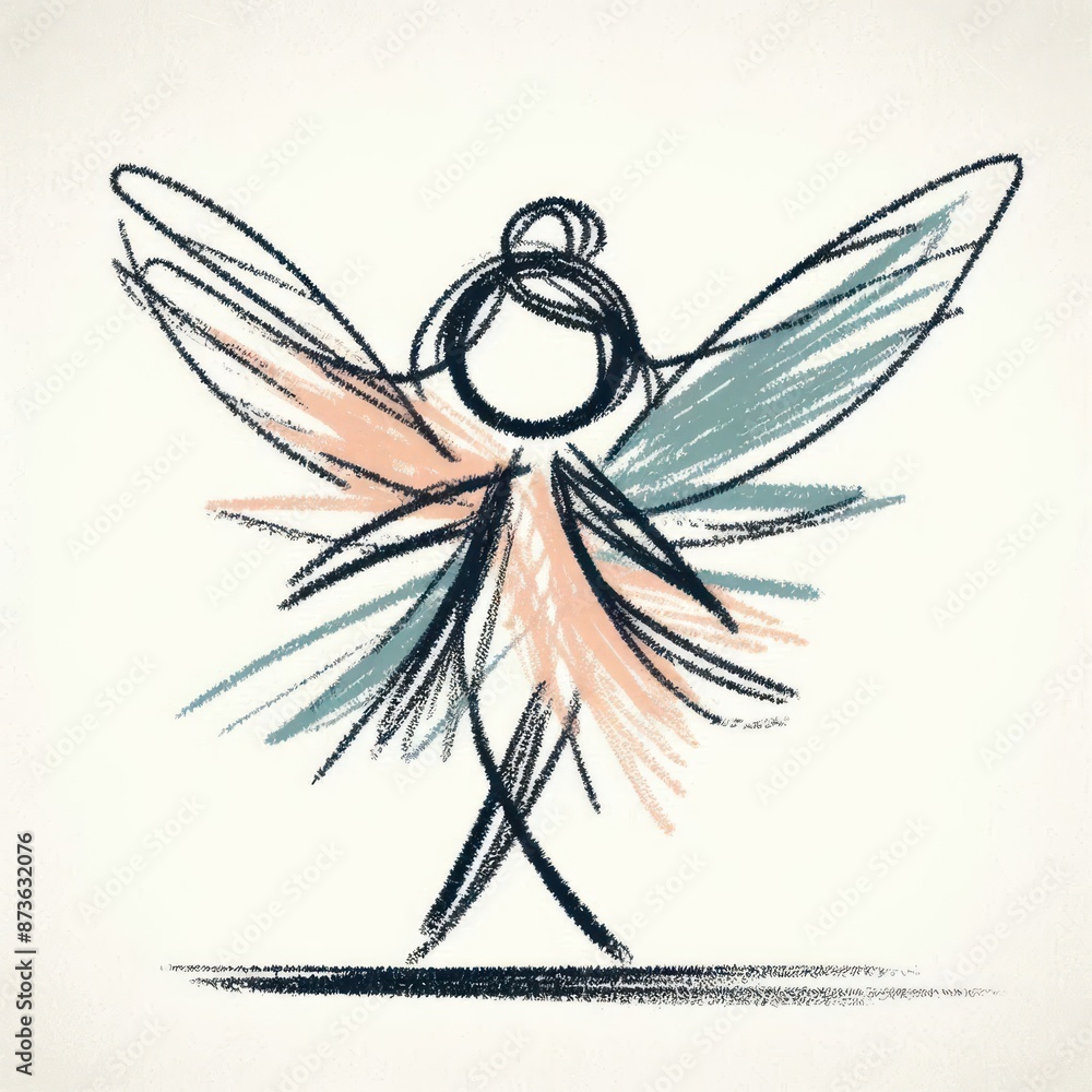 Kids' Scribbly Crayon Art: Magical Fairy Kids' Scribbly Crayon Art: Magical Fairy