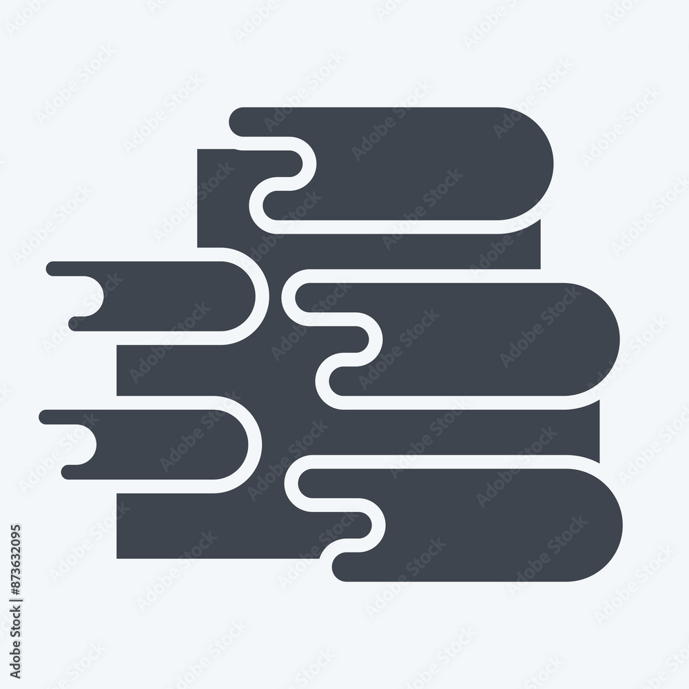 Icon Pamukkale. related to Turkey symbol. glyph style. simple design editable. simple illustration Icon Pamukkale. related to Turkey symbol. glyph style. simple design editable. simple illustration
