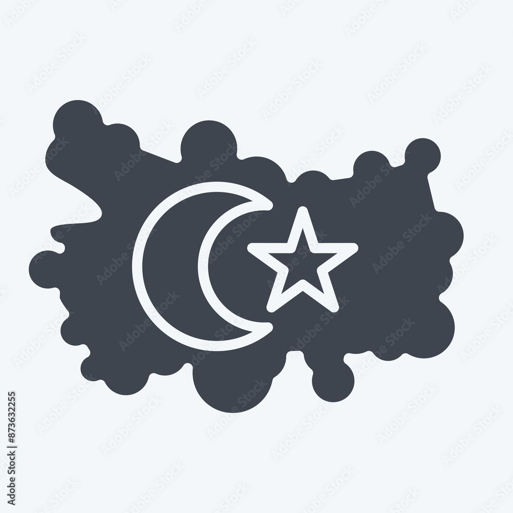 Icon Turkey Map. related to Turkey symbol. glyph style. simple design editable. simple illustration Icon Turkey Map. related to Turkey symbol. glyph style. simple design editable. simple illustration