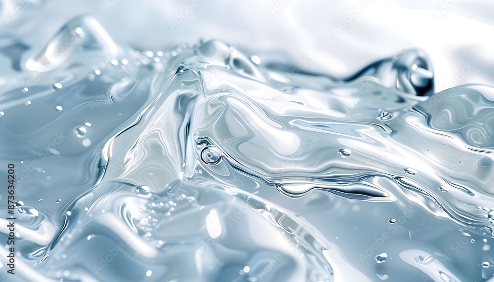 Antibacterial sanitizer or liquid water moisture toner smudged smear close up photo Antibacterial sanitizer or liquid water moisture toner smudged smear close up photo