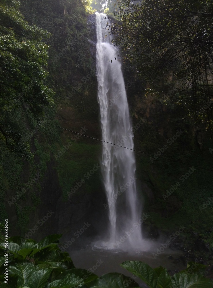 Fototapeta premium Rainbow waterfall, Cimahi, West Java
