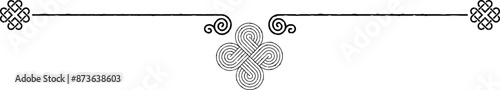 Celtic Knot and Spiral Sign Border Header