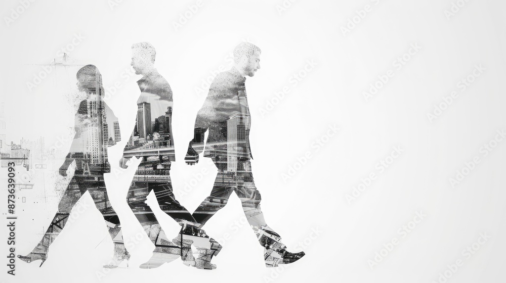 Creative Business Strategy Session with Architectural Double Exposure on White Background in 4K Resolution for Business Planning Concepts, Generative Ai Creative Business Strategy Session with Architectural Double Exposure on White Background in 4K Resolution for Business Planning Concepts, Generative Ai