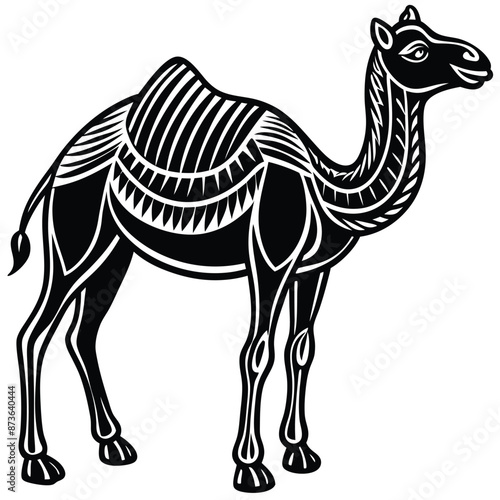 Camel animal  Silhouette vector illustration
