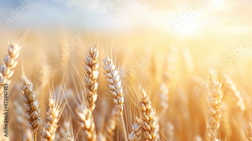 A field of wheat is in full bloom