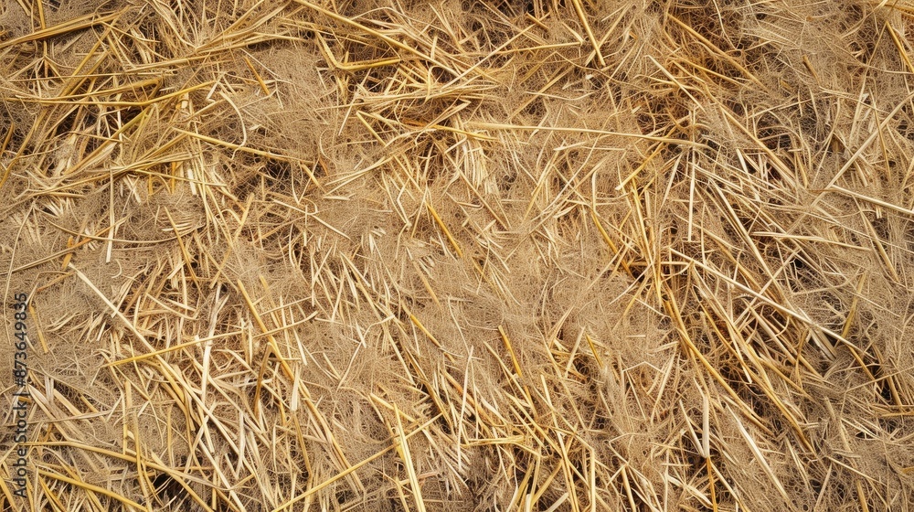 Fototapeta premium Straw background and ground covering