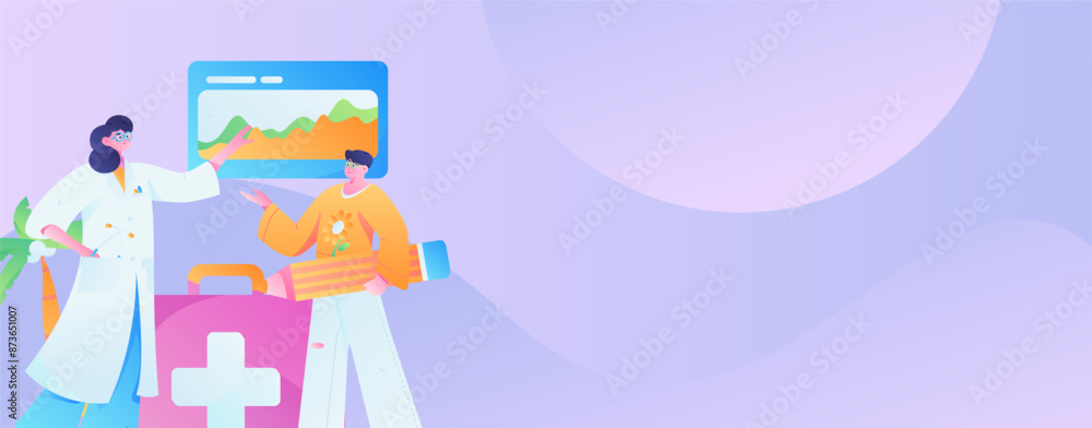 Medical characters fighting the epidemic flat vector concept operation hand drawn illustration
Medical characters fighting the epidemic flat vector concept operation hand drawn illustration