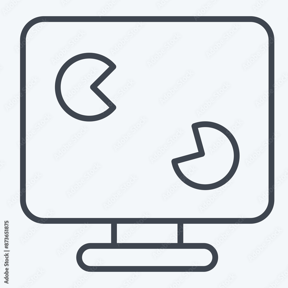 Icon Gaming PC. related to Computer symbol. line style. simple design editable. simple illustration Icon Gaming PC. related to Computer symbol. line style. simple design editable. simple illustration