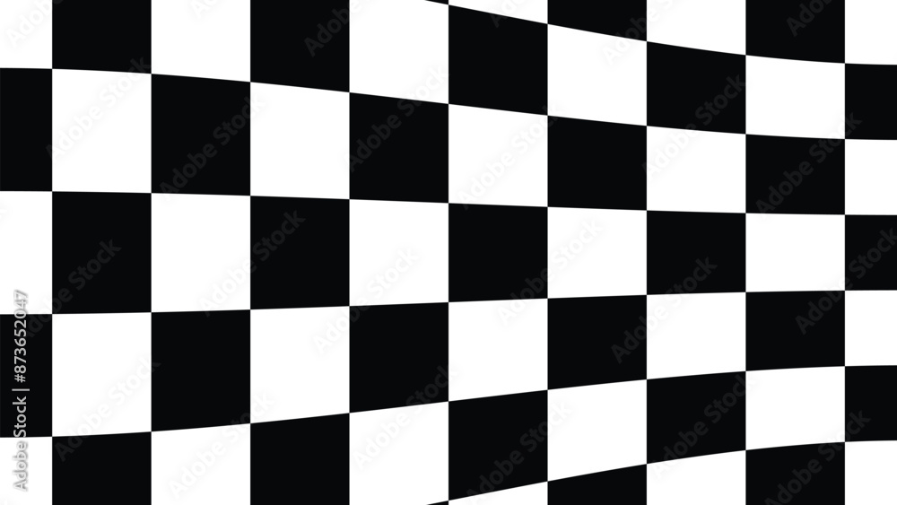 Dynamic race flag vector background with classic black and white checkered pattern. Ideal for motorsport designs, event promotions, and racing graphics. High-quality, versatile, and modern Dynamic race flag vector background with classic black and white checkered pattern. Ideal for motorsport designs, event promotions, and racing graphics. High-quality, versatile, and modern