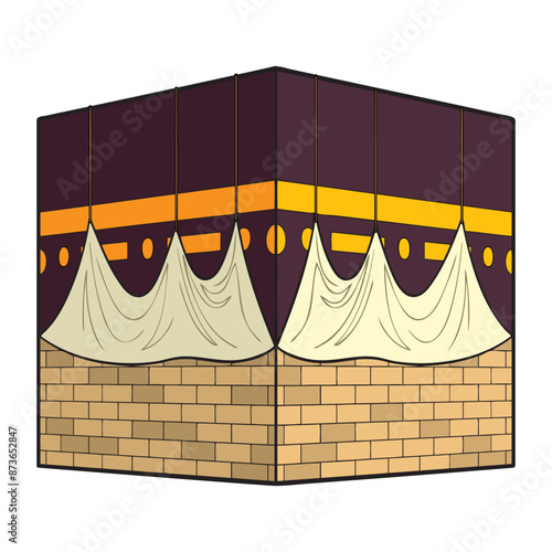 kaaba vector illustration