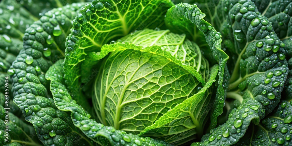 Close-up of fresh green cabbage with water droplets, cabbage, vegetable, organic, healthy, food, farm, gardening, close-up Close-up of fresh green cabbage with water droplets, cabbage, vegetable, organic, healthy, food, farm, gardening, close-up