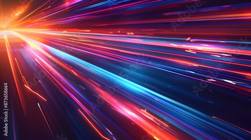 Light speed move vector background. Dynamic motion trail. Speed trail movement. Furious motion minimal vector background. 