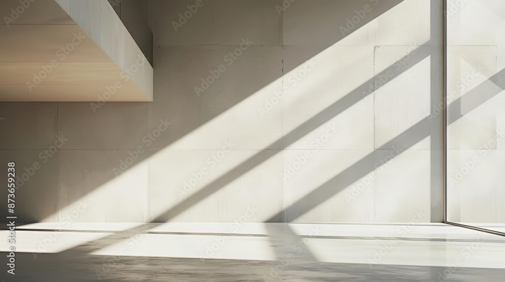 A minimalist composition of light and shadow A minimalist composition of light and shadow