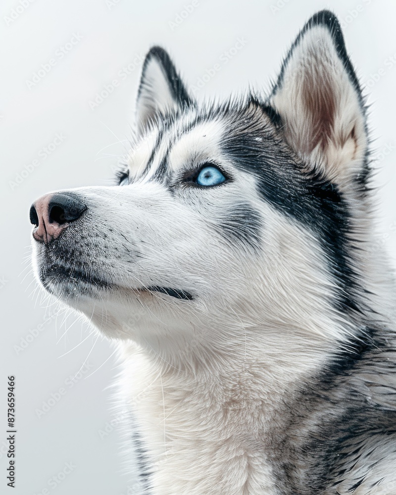 a Siberian Husky with its striking blue eyes a Siberian Husky with its striking blue eyes