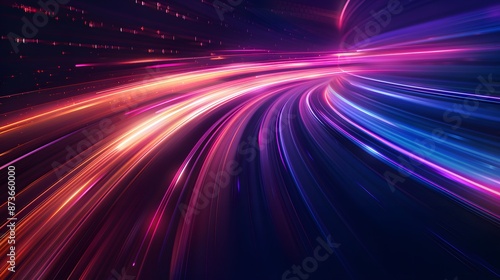 Light speed move vector background. Dynamic motion trail. Speed trail movement. Furious motion minimal vector background. 