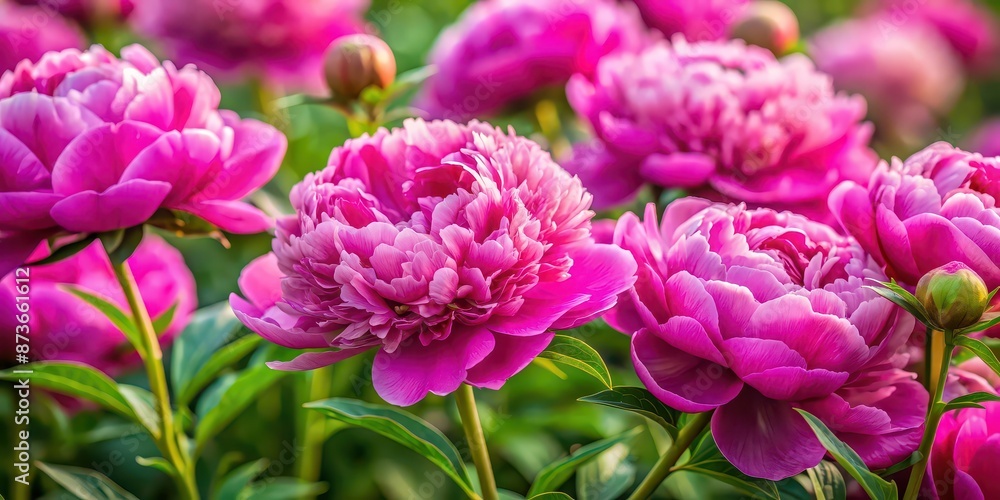 Stunning close-up photo of vibrant pink peonies in full bloom , pink flowers, peonies, vibrant, stunning, close-up, blooming Stunning close-up photo of vibrant pink peonies in full bloom , pink flowers, peonies, vibrant, stunning, close-up, blooming