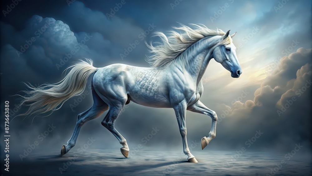 Unique horse design resembling a mythical creature, mythical, creature, horse, design, fantasy, colorful, vibrant Unique horse design resembling a mythical creature, mythical, creature, horse, design, fantasy, colorful, vibrant