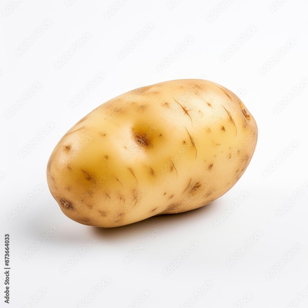 Fresh Potato Isolated on White Background. Fresh Potato Isolated on White Background.