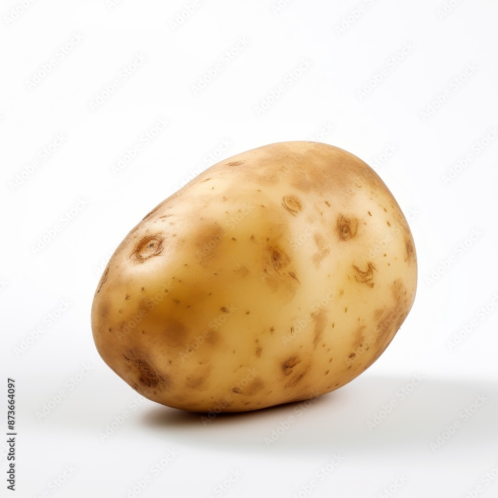 Fresh Potato Isolated on White Background. Fresh Potato Isolated on White Background.