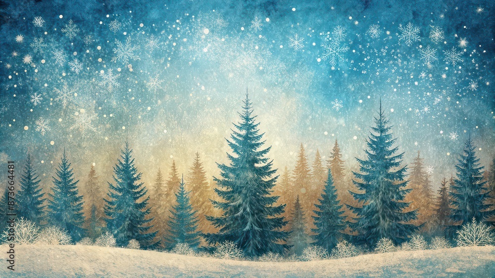 Grunge winter treescape background with snowfall, grunge, trees, winter, snow, background, scene, cold, snowfall, landscape Grunge winter treescape background with snowfall, grunge, trees, winter, snow, background, scene, cold, snowfall, landscape