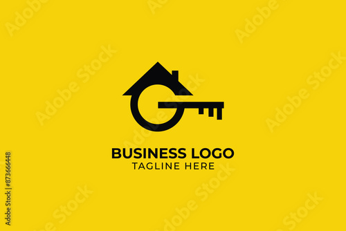 letter G home and key icon home safety and security logo, letter GC key security logo, house key logo, home logo, key logo, home, Key house vector  photo