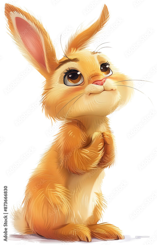 Cute bunny isolated on transparent background. PNG Cute bunny isolated on transparent background. PNG